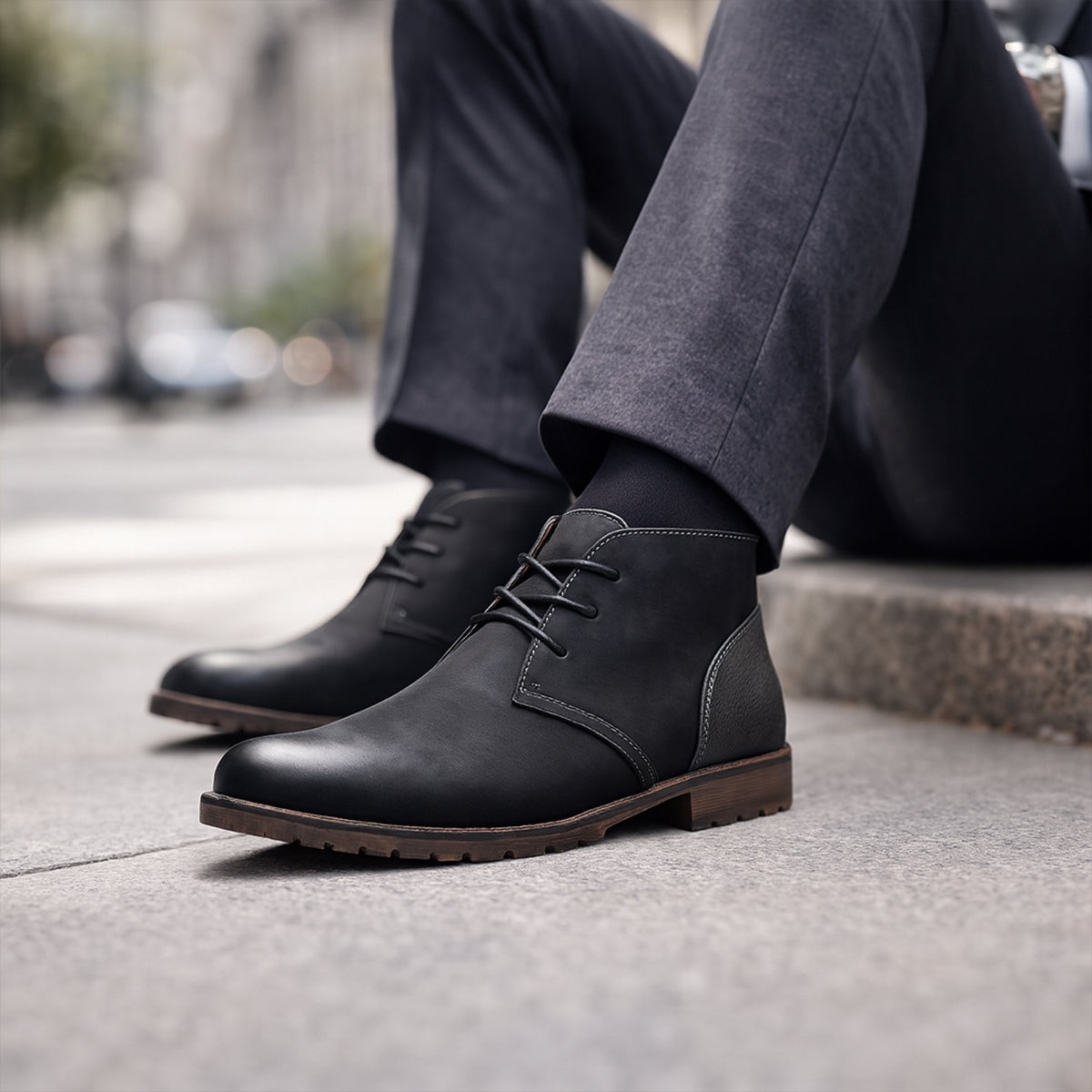 Elder Pine Men's Vintage Leather Boots