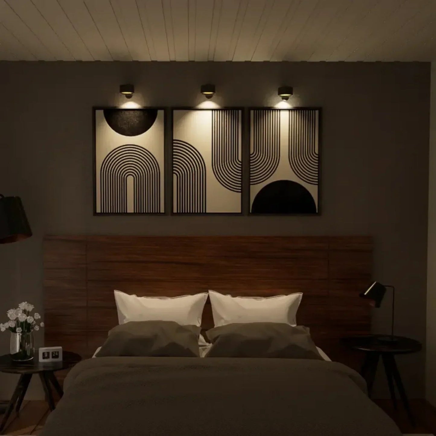Magnetic Cordless Wall Lamp Rechargeable LED