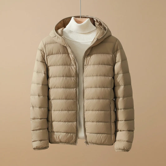 Women's Lightweight Puffer Jacket Hooded - Fashinoza