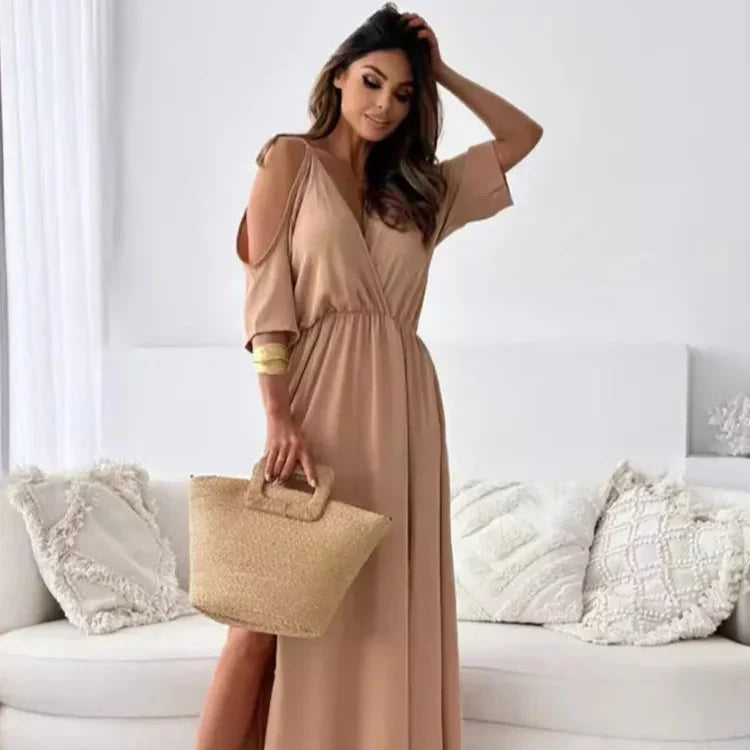 Lillian Women's Maxi Wrap Dress - Fashinoza