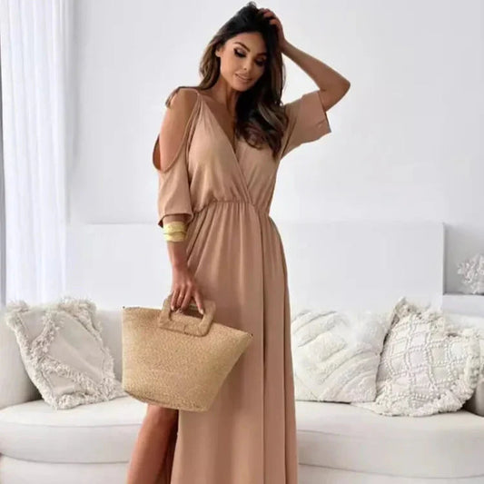 Lillian Women's Maxi Wrap Dress - Fashinoza