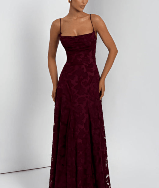 Women's A-Line Maxi Dress Spaghetti Strap - Fashinoza