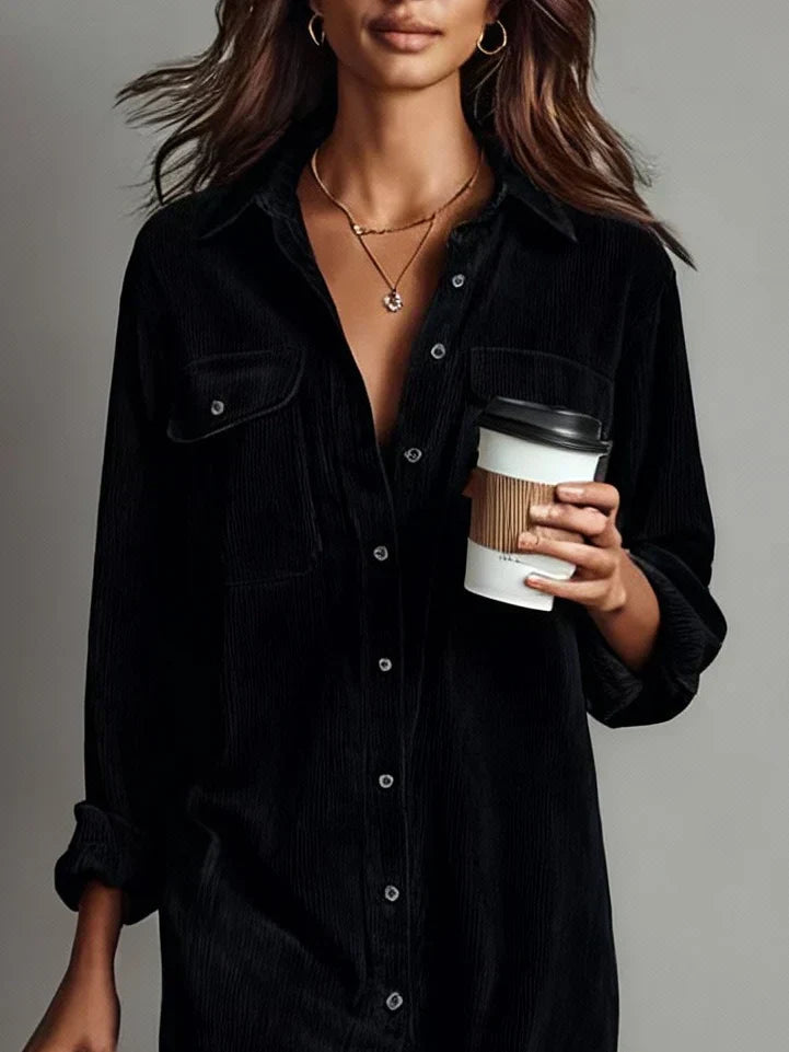 Women's Button Down Midi Dress
