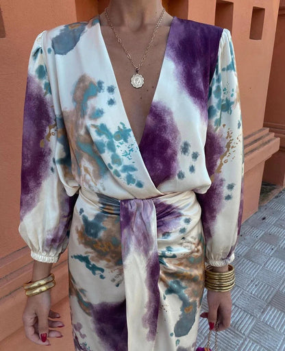 Image of Linda | Women's Wrap Midi Dress