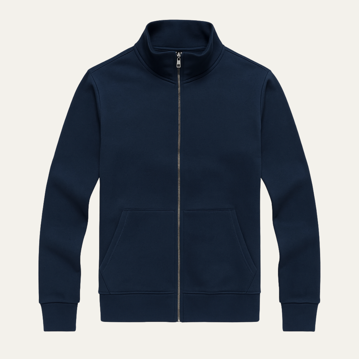 Men's Slim Fit Cotton Sweater Zip Up Casual - Fashinoza