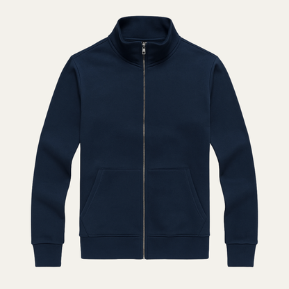 Men's Slim Fit Cotton Sweater Zip Up Casual - Fashinoza