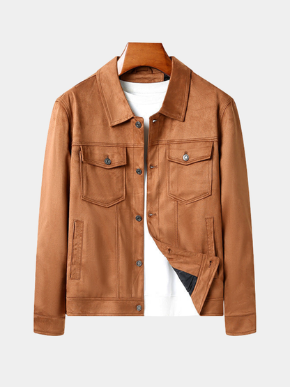 Men's Button Down Casual Jacket - Fashinoza