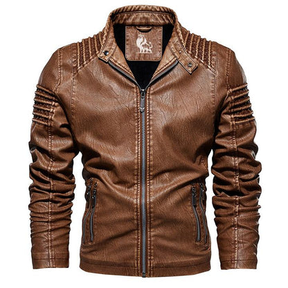 Daxon | Men’s Classic Moto-Style Jacket