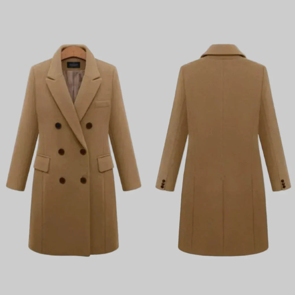 Women's Long Winter Coat Waterproof Elegant Black