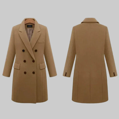 Women's Long Winter Coat Waterproof Elegant Black