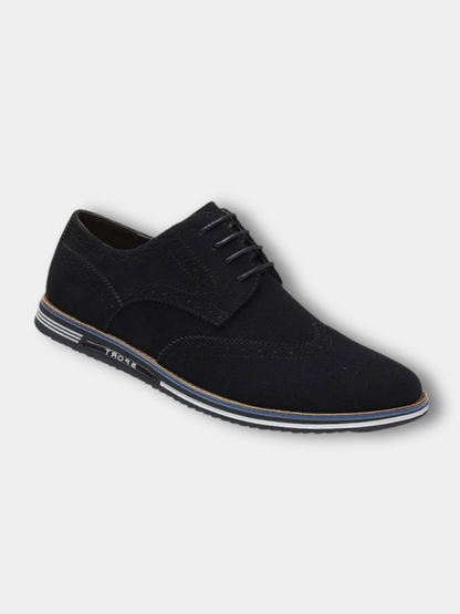 Men's Wingtip Oxford Shoes Lace-Up Leather - Fashinoza
