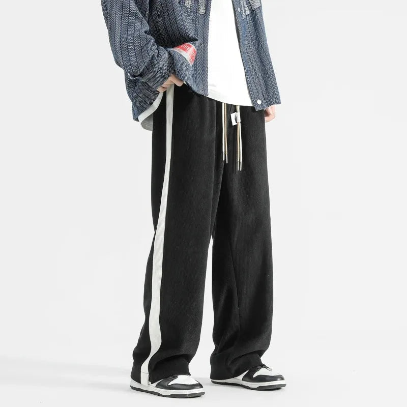 Men's Corduroy Sweatpants Loose Fit - Fashinoza