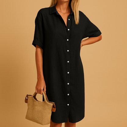 Women's Summer Long Shirt Dress Loose Fit - 
Fashinoza