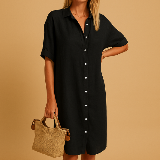 Women's Summer Long Shirt Dress Loose Fit - 
Fashinoza