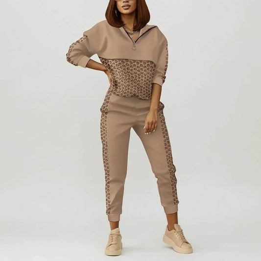 Women's Long Sleeve Jogger Set - Fashinoza