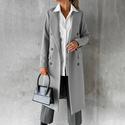 Long Winter Coat for Women AI replaced image
