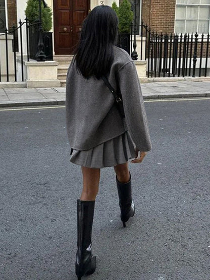 Image of Lori | Women's Double-Breasted Short Coat