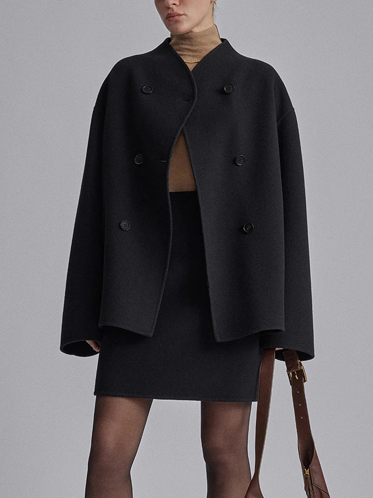 Image of Lori | Women's Double-Breasted Short Coat