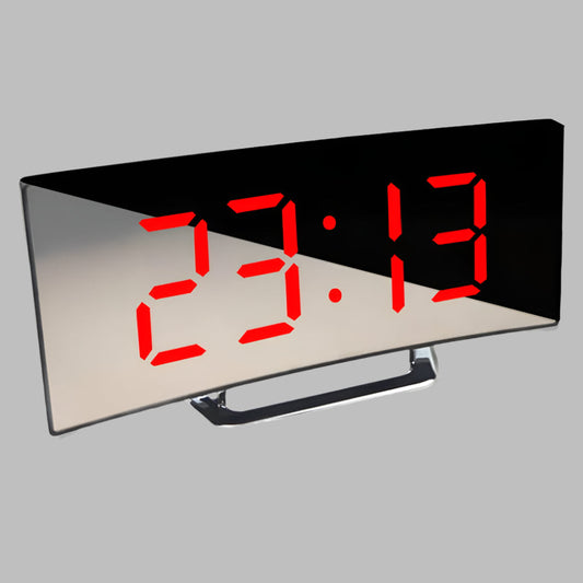 Curved Led Digital Alarm Clock - Fashinoza