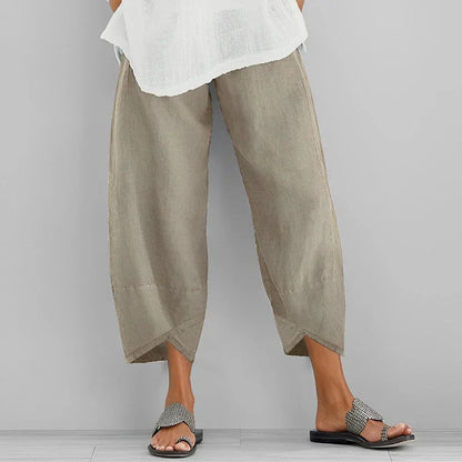 Women's Satin Wide Leg Trousers - Fashinoza
