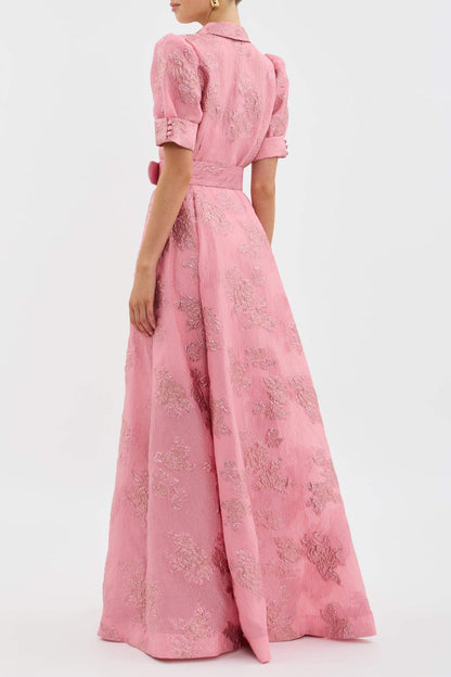 Image of Lydia | Women's Belted A-Line Maxi Dress
