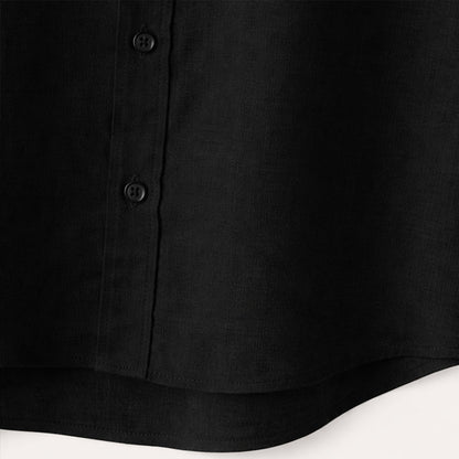 Men's Oversized Cotton Linen Beach Shirt