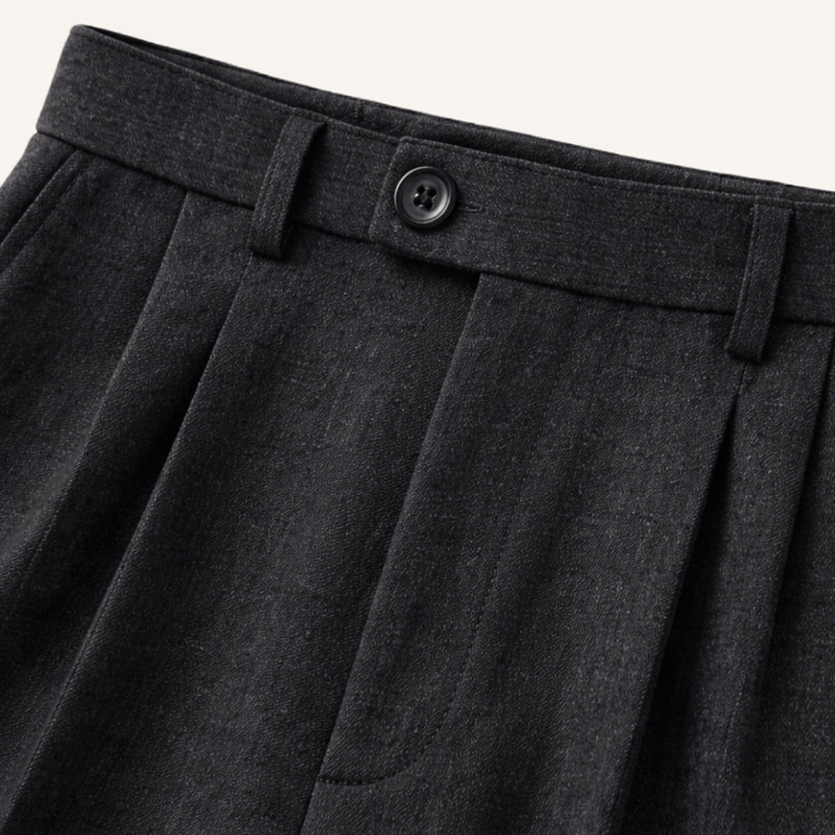 Men's Tailored Pleated Pants Classic Wool