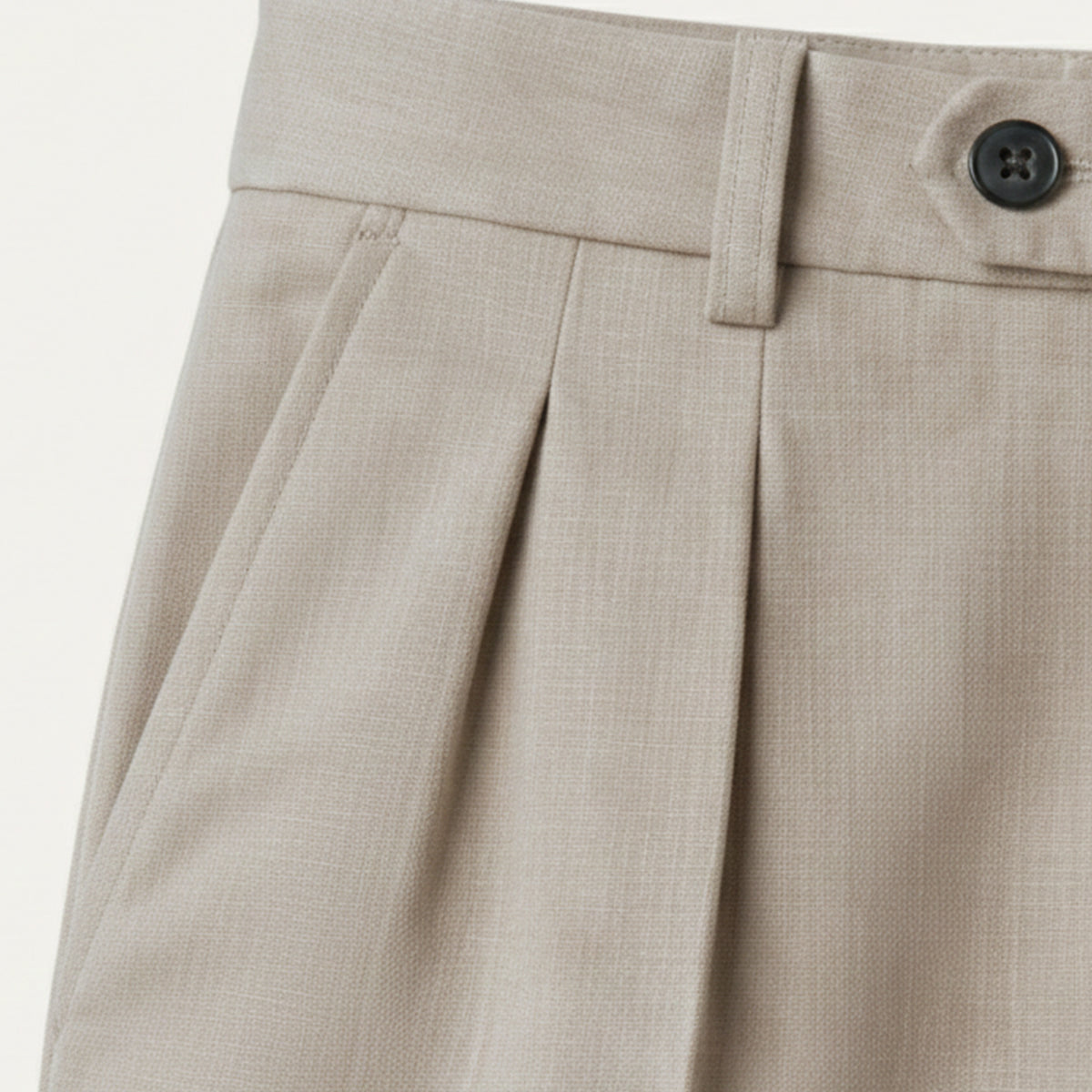 Men's Linen Loose Fit Pants Breathable Beige