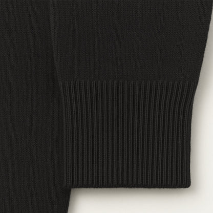 Men's Mock Neck Knit Sweater Plain