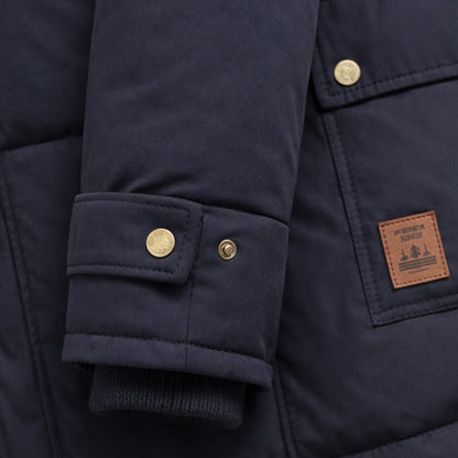 Men's Winter Parka Jacket Fur Collar Warm