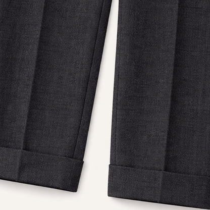 Men's Tailored Pleated Pants Classic Wool