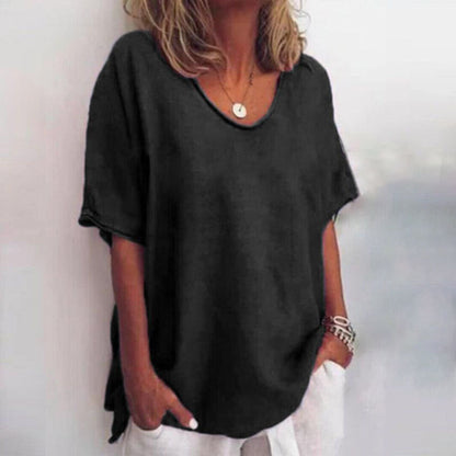 Evelyn | Women Summer Relaxed Short Sleeve Top