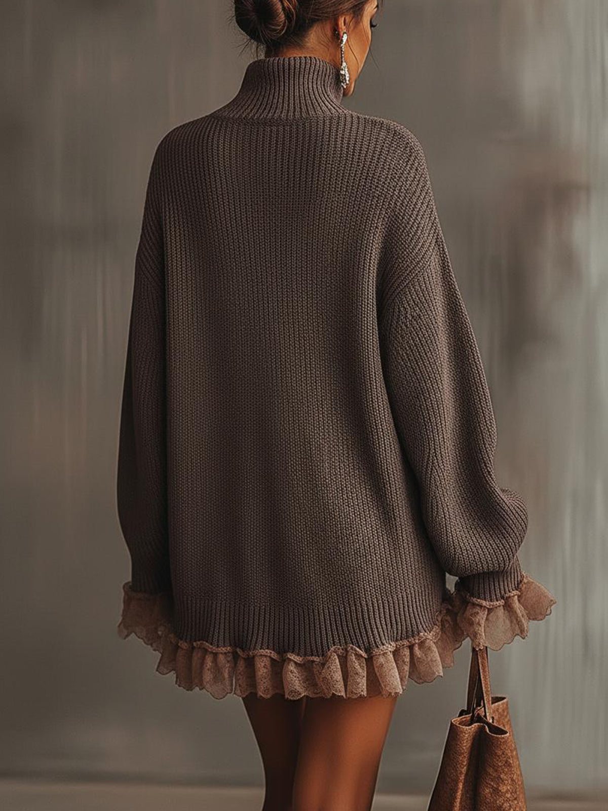 Image of Madison | Women's Oversized Long Sleeve Mini Sweater Dress