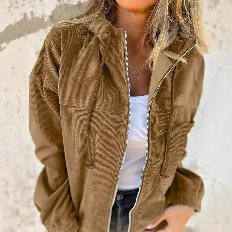 Women's Hooded Zipper Jacket