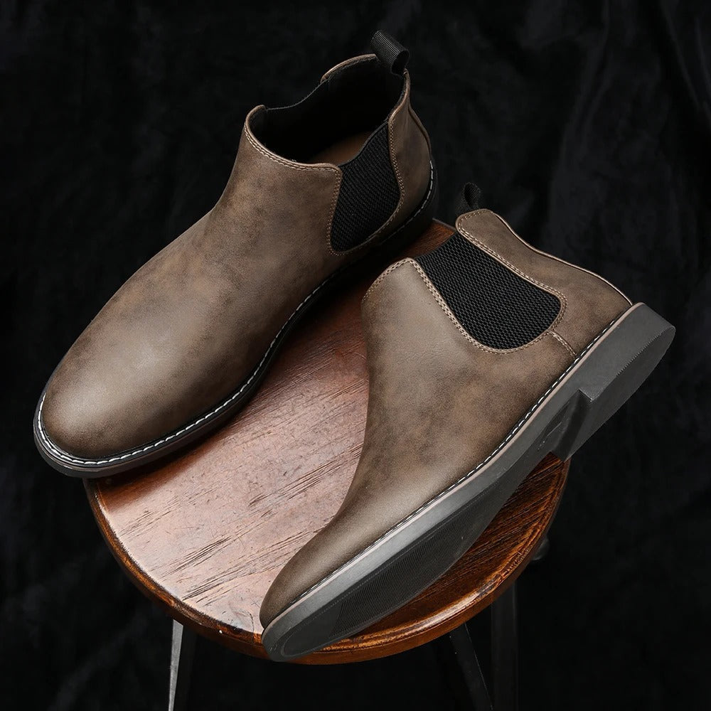 Men's Ankle Boots Elastic Sides