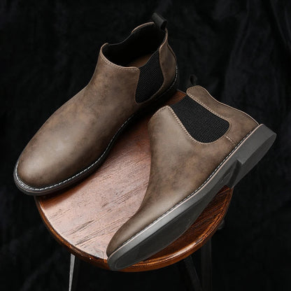Men's Ankle Boots Elastic Sides