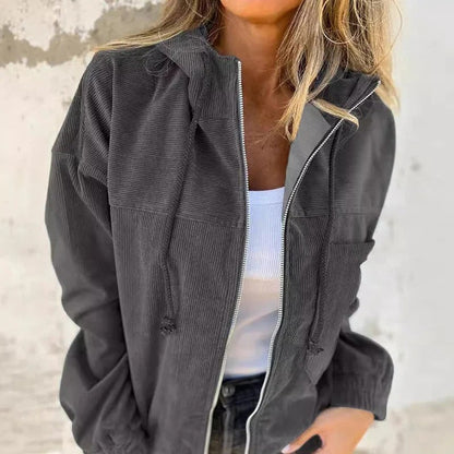 Women's Hooded Zipper Jacket