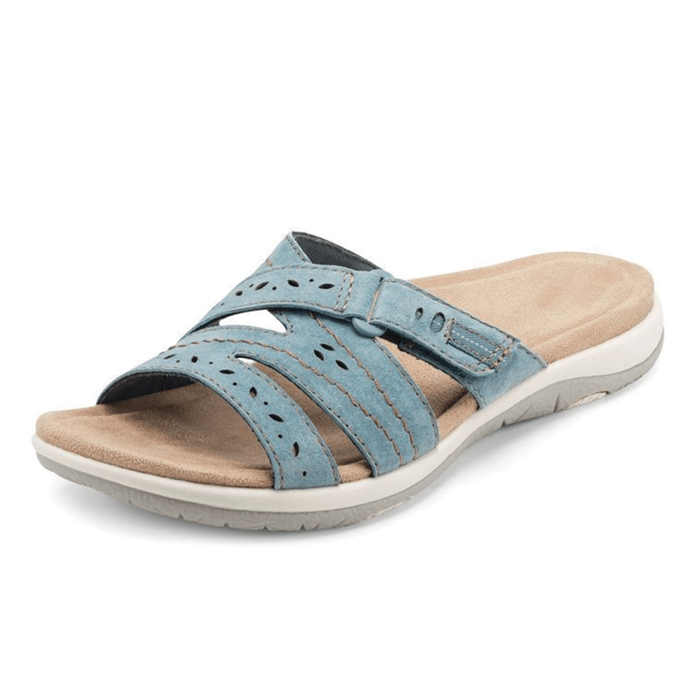 Orthopedic Wedge Sandals for Women Canvas Ankle Strap Platform Open Toe Casual Shoes