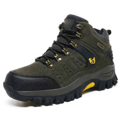 Unisex Suede Hiking Boots Waterproof Ankle Trekking Shoes for Mountain Climbing