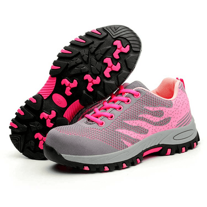 Women's Steel Toe Safety Shoes Lightweight Puncture Resistant Breathable Work Trainers
