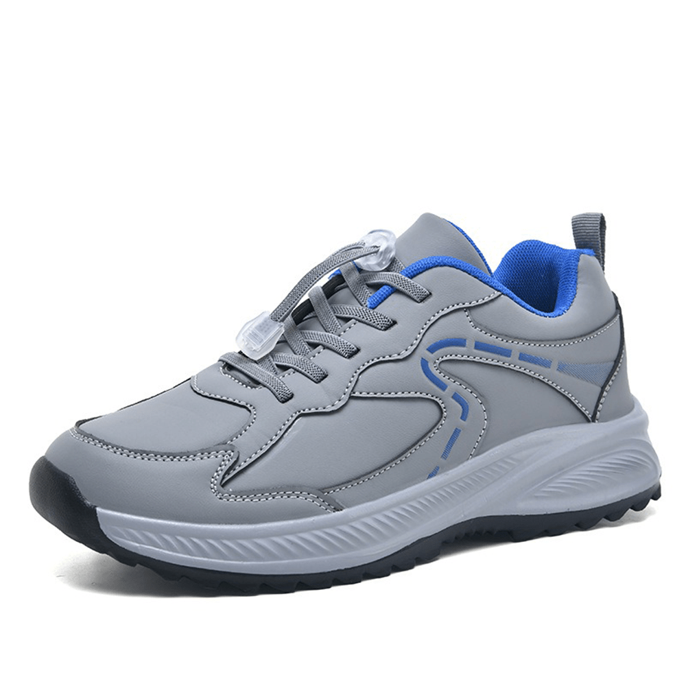 Women's Leather Walking Shoes Comfortable Slip On Sneakers with Non-Slip Soft Sole