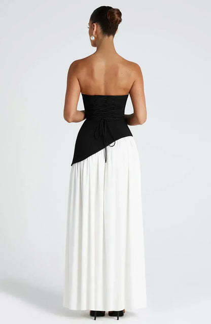 Elegant Strapless Evening Gown