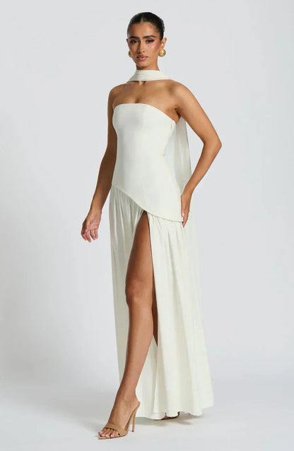 Elegant Strapless Evening Gown