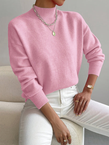 Women's Plain Long Sleeve Sweater