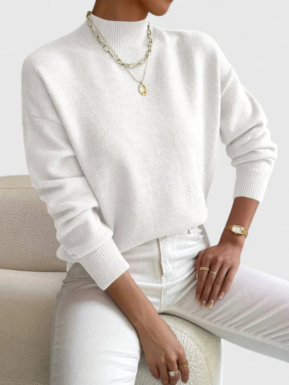 Evelyn Women's Turtleneck Sweater - Fashinoza