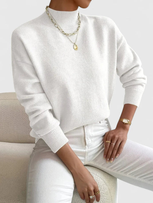 Evelyn Women's Turtleneck Sweater - Fashinoza