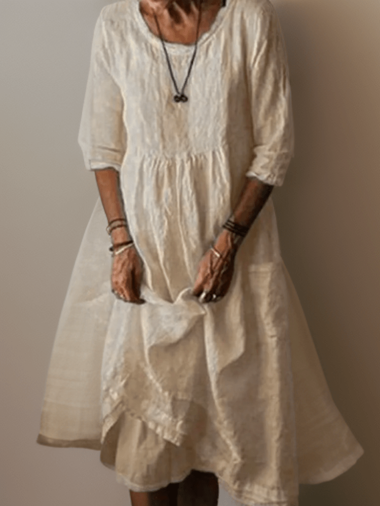 Image of Marina | Women's Tiered A-Line Midi Dress