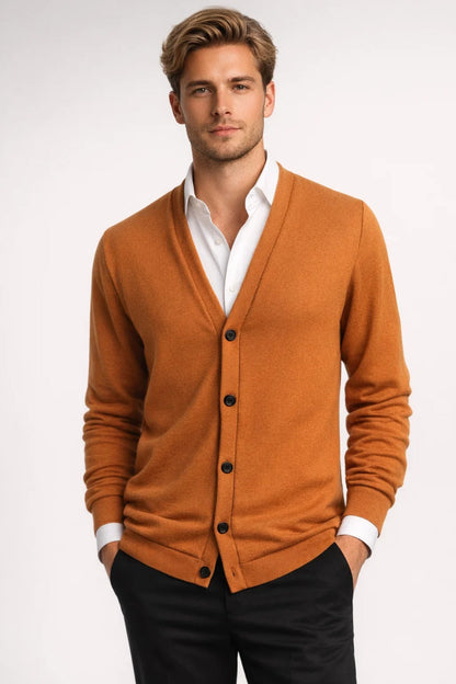 Men's Button Down Cardigan Sweater - Fashinoza