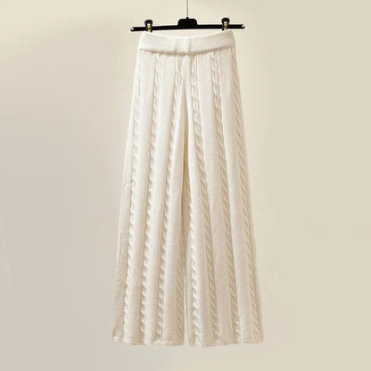 Women's High-Neck Sweater Vest Set