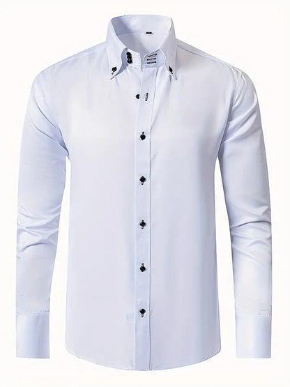 Mens Slim Fit Button Down Shirt - Fashinoza